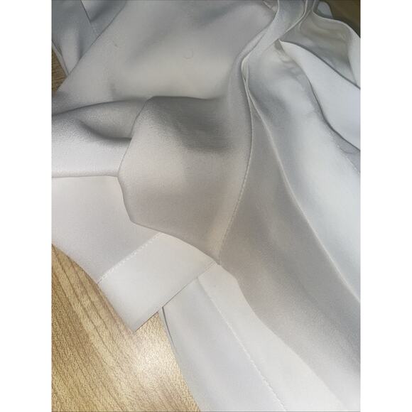 VRG La Chine Classic By Galinda Wang Top Blouse Women’s Off White Pleat Sz Small - Picture 10 of 10